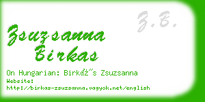 zsuzsanna birkas business card